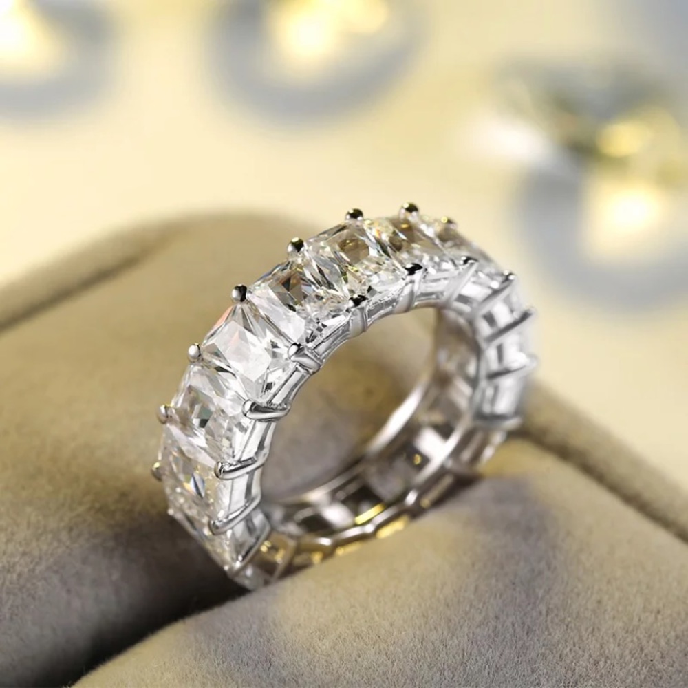 Silver Crystal Ring
